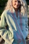 Womens, Tundra Kantha Duster, reversible, handmade from 100% cotton recycled Vintage fabrics, in Talara