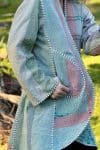 Womens, Tundra Kantha Duster, reversible, handmade from 100% cotton recycled Vintage fabrics, in Talara