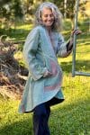 Womens, Tundra Kantha Duster, reversible, handmade from 100% cotton recycled Vintage fabrics, in Talara
