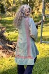 Womens, Tundra Kantha Duster, reversible, handmade from 100% cotton recycled Vintage fabrics, in Talara