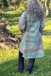 Womens, Tundra Kantha Duster, reversible, handmade from 100% cotton recycled Vintage fabrics, in Talara