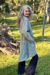 Womens, Tundra Kantha Duster, reversible, handmade from 100% cotton recycled Vintage fabrics, in Talara