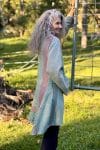 Womens, Tundra Kantha Duster, reversible, handmade from 100% cotton recycled Vintage fabrics, in Talara