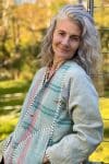 Womens, Tundra Kantha Duster, reversible, handmade from 100% cotton recycled Vintage fabrics, in Talara