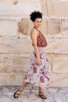 Womens, Coco Skirt In Roshan and Sita Tunic in Rustic Red. 100% cotton, hand block print.