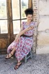 Womens, Coco Skirt and Sundra Blouse in Floria. 100% cotton, hand block print.