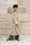 Womens, Tula Coat in Rumi, Avanna Pants in Juniper and Sita Tunic in Celeste. 100% cotton, hand block print.