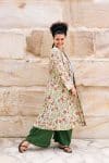 Womens, Tula Coat in Rumi, Avanna Pants in Juniper and Sita Tunic in Celeste. 100% cotton, hand block print.