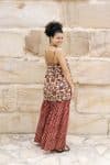 Womens, Apanna Pants in Henna Floret and Sita Tunic in Autumn. 100% cotton, hand block print.