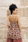 Womens, Sita Tunic in Autumn. 100% cotton, hand block print.