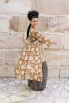 Womens, Tula Coat in Masala, Apanna Pants in Stella and Sita Tunic in Habitat. 100% cotton, hand block print.