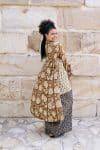 Womens, Tula Coat in Masala, Apanna Pants in Stella and Sita Tunic in Habitat. 100% cotton, hand block print.