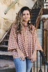 Womens, Vintage Sari Amira blouse - silk - classic neutral - Indah