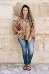 Womens, Vintage Sari Amira blouse - silk - paisley - Wanderlust