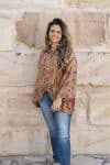 Womens, Vintage Sari Amira blouse - silk - paisley - Wanderlust