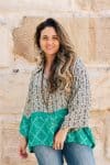 Womens, Vintage Sari Amira blouse - wool/silk - Maldives