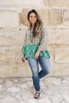 Womens, Vintage Sari Amira blouse - wool/silk - Maldives