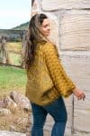 Womens, Vintage Sari Amira blouse - wool/silk - Sunny yellow - Solar