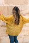 Womens, Vintage Sari Amira blouse - wool/silk - Sunny yellow - Solar