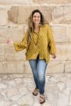 Womens, Vintage Sari Amira blouse - wool/silk - Sunny yellow - Solar