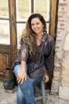 Womens, Vintage Sari Amira blouse - wool/silk - Luna