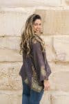 Womens, Vintage Sari Amira blouse - wool/silk - Luna