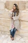 Womens, Tundra Kantha Duster, reversible, handmade from 100% cotton recycled Vintage fabrics, in soft tones - Petara