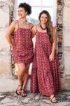 Womens, Sabine and Peggy, 100% Cotton, hand block print. Tavira