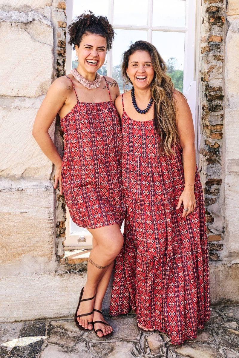 Womens, Sabine and Peggy, 100% Cotton, hand block print. Tavira