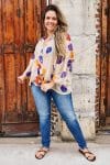 Womens, Vintage Sari Amira blouse, cotton, carnival - Chelsea