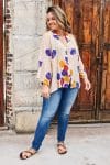 Womens, Vintage Sari Amira blouse, cotton, carnival - Chelsea