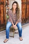 Womens, Vintage Sari Amira blouse, cotton, brown, Fern