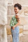 Hand Block Print, Summer. Vayana top - Evergreen & Sol Pants - Indigo Kavari.