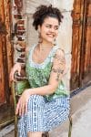 Hand Block Print, Summer. Vayana top - Evergreen & Sol Pants - Indigo Kavari.
