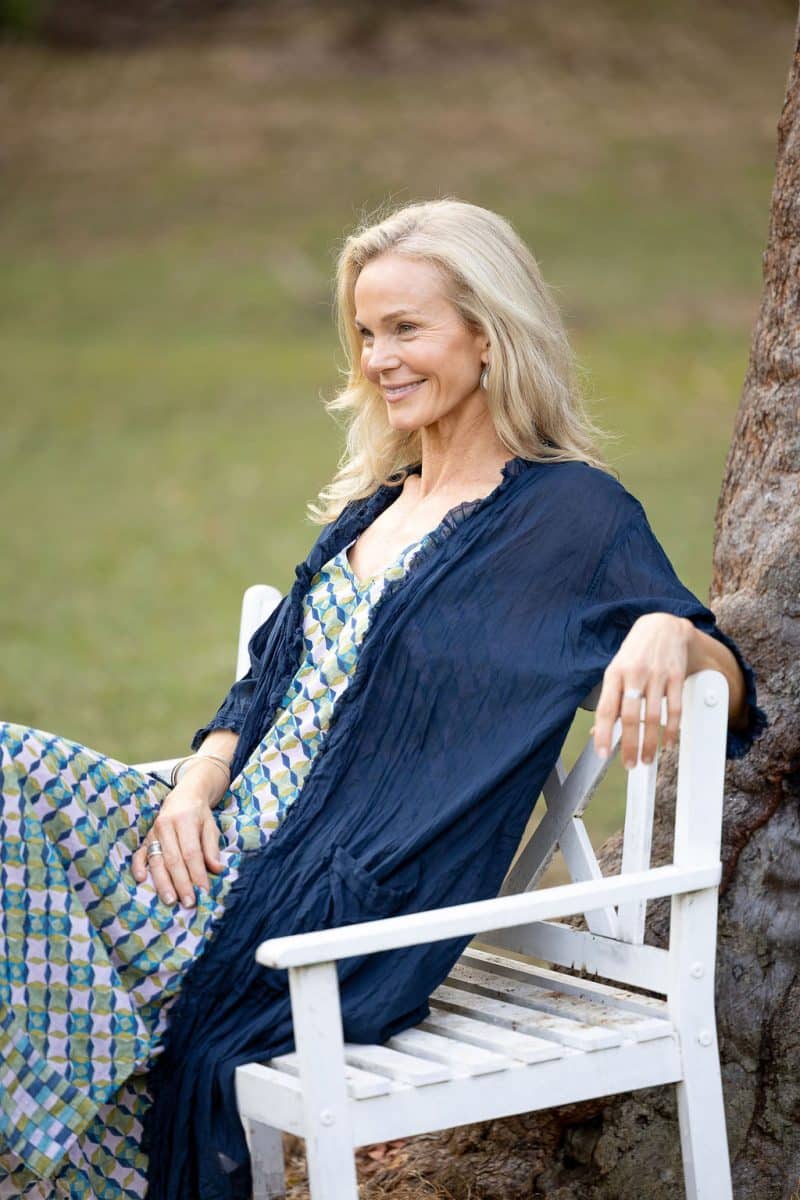 Womens, Shimla Coat, 7/8 sleeve, 100% sheer cotton, in classic navy.