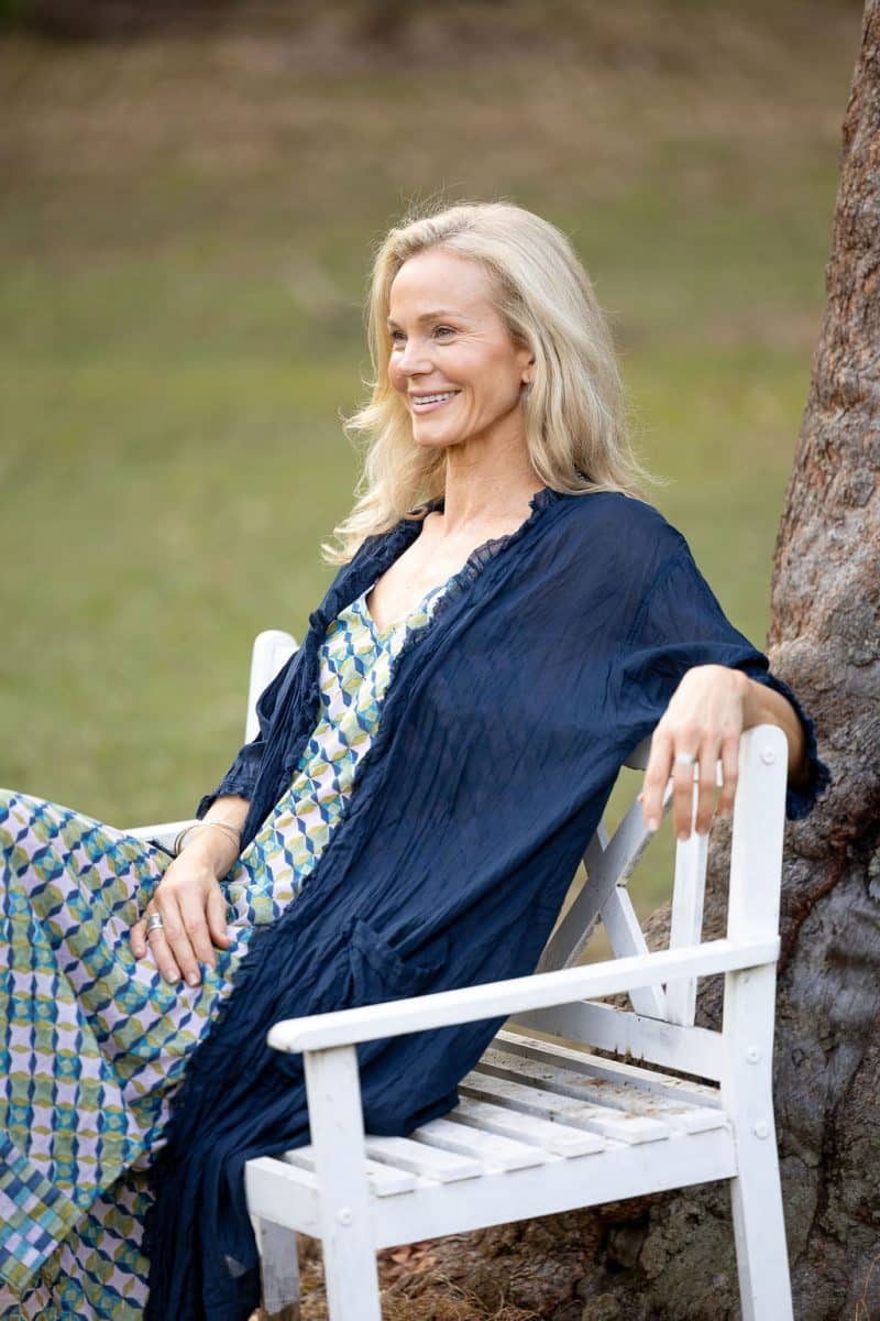 Womens, Shimla Coat, 7/8 sleeve, 100% sheer cotton, in classic navy.