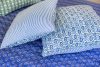 Home Living, Cushion Covers, 50x50cm & 65x65cm, 100% cotton, hand block print. In paisley print - Blue Henna.