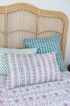 Home Living, Pillow Slips, 48cmx78cm, 100% cotton, hand block print. In a pretty pinks & greens - Cameo