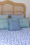 Home Living, Cushion Covers, 50x50cm & 65x65cm, 100% cotton, hand block print. In paisley print - Blue Henna.
