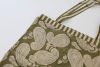 Reversible Bag, Two-Way Tote, 100% cotton, hand block print. In earthy bush tones - Eucalypt.