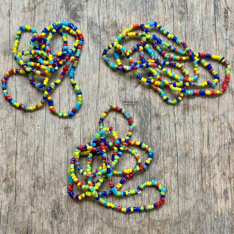 Colourful beaded necklace or bracelet