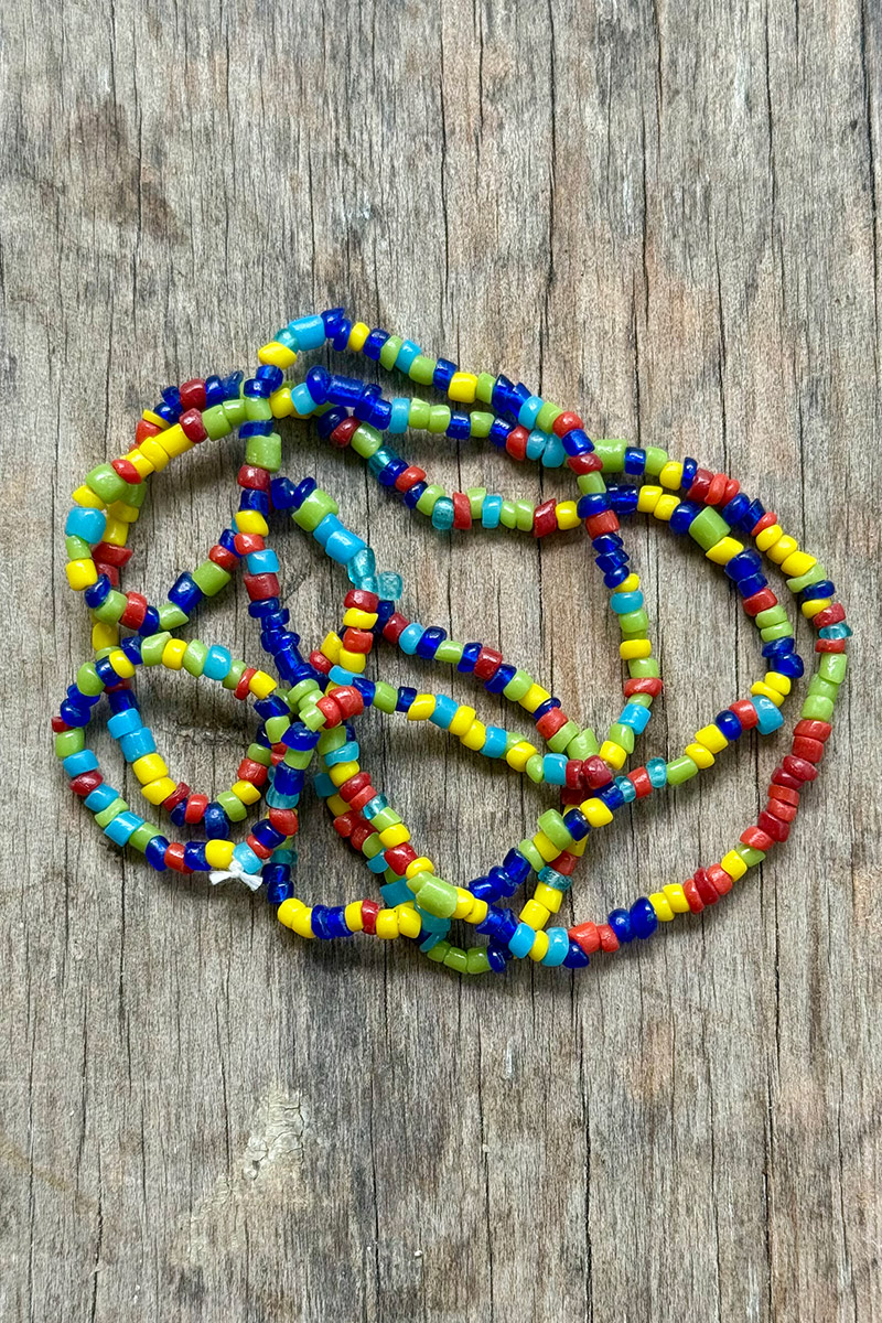 Colourful beaded necklace or bracelet